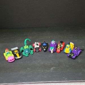 Vintage 1990's McDonald's Toys Batman  9 Car LOT